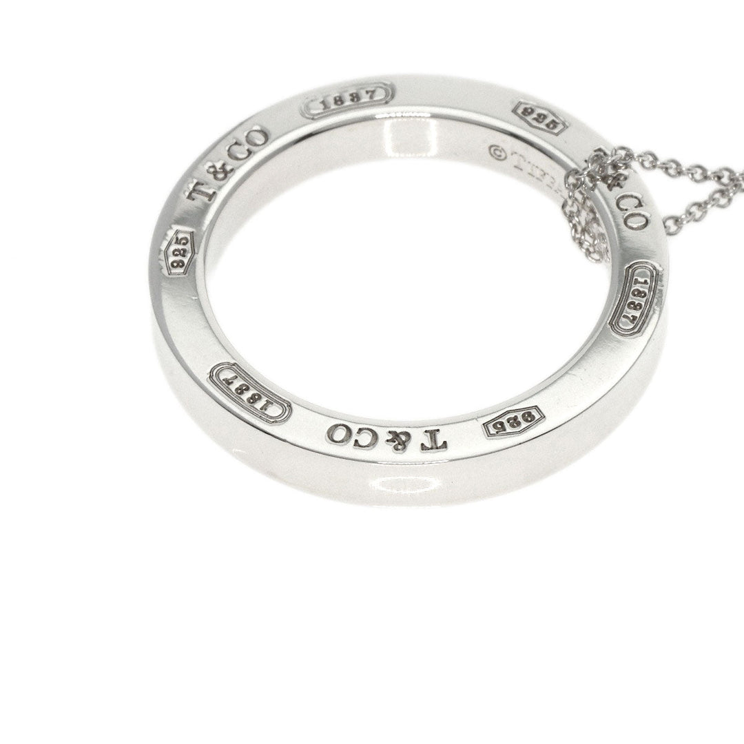TIFFANY&Co. Necklace SV Silver 1837 Circle Medium Women Used Authentic