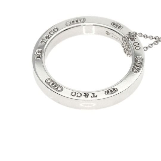 TIFFANY&Co. Necklace SV Silver 1837 Circle Medium Women Used Authentic