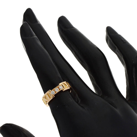 TIFFANY&Co. Ring 18K Pink Gold gold Atlas 3P Diamond Women Used Authentic
