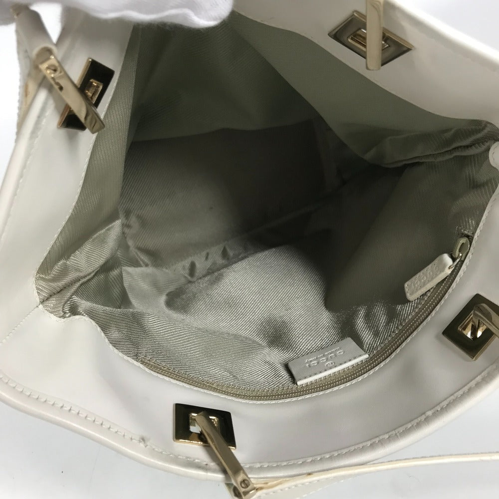 GUCCI Tote Bag 002 1099 Canvas / leather Light green Shoulder Bag Shoulder Bag GG Bucket Women Used Authentic