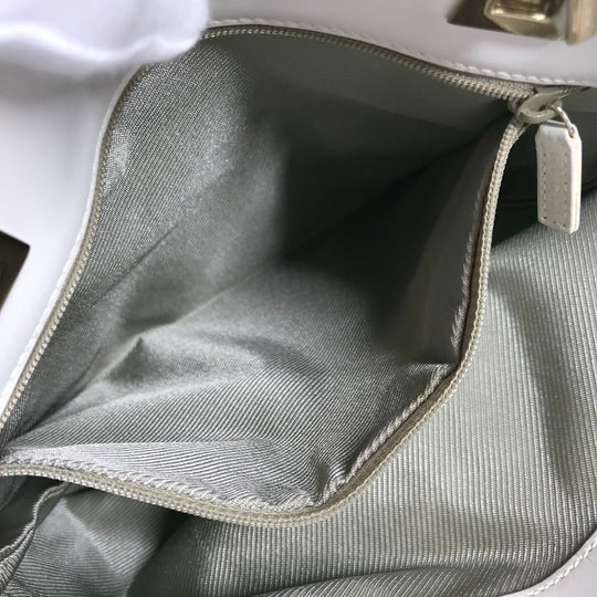 GUCCI Tote Bag 002 1099 Canvas / leather Light green Shoulder Bag Shoulder Bag GG Bucket Women Used Authentic