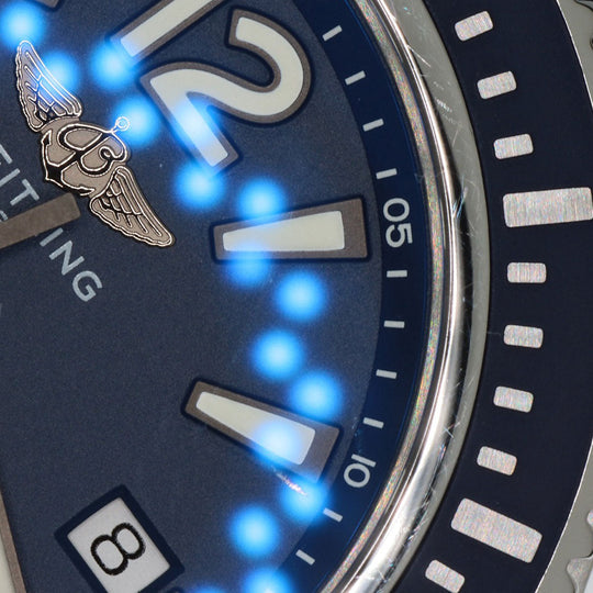 BREITLING Watches A17367 Stainless Steel, Rubber Silver Super Ocean 44 mens Used Authentic