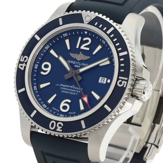 BREITLING Watches A17367 Stainless Steel, Rubber Silver Super Ocean 44 mens Used Authentic