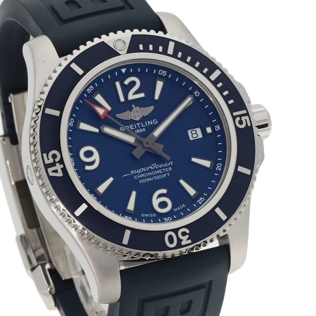 BREITLING Watches A17367 Stainless Steel, Rubber Silver Super Ocean 44 mens Used Authentic