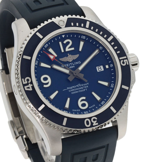 BREITLING Watches A17367 Stainless Steel, Rubber Silver Super Ocean 44 mens Used Authentic