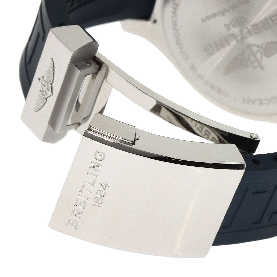 BREITLING Watches A17367 Stainless Steel, Rubber Silver Super Ocean 44 mens Used Authentic