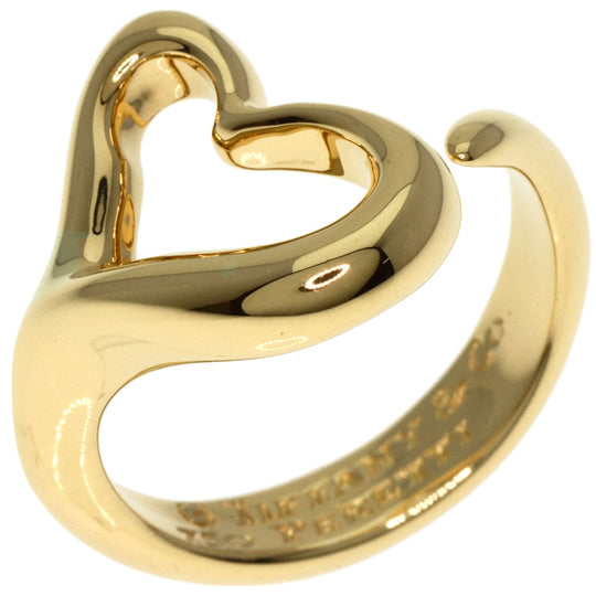 TIFFANY&Co. Ring 18K Yellow Gold gold Open heart Women Used Authentic