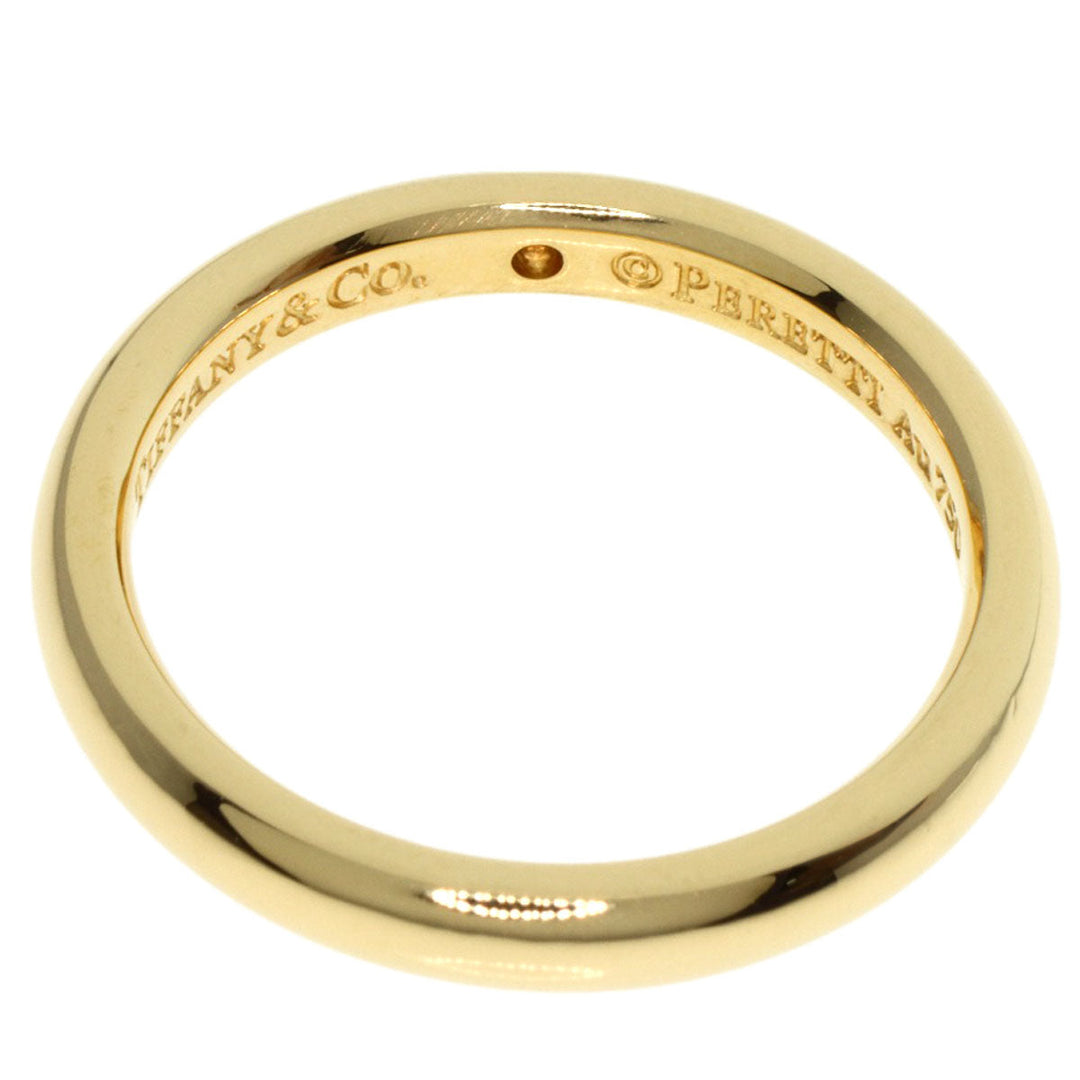 TIFFANY&Co. Ring 18K Yellow Gold gold Classic Wedding Band 1P Diamond Women Used Authentic