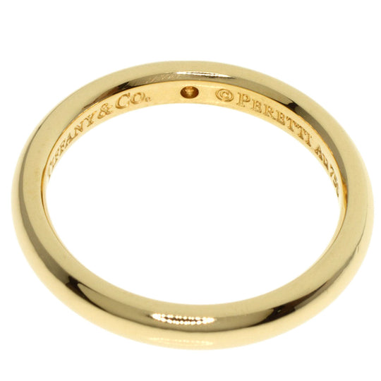 TIFFANY&Co. Ring 18K Yellow Gold gold Classic Wedding Band 1P Diamond Women Used Authentic