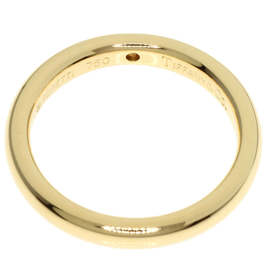 TIFFANY&Co. Ring 18K Yellow Gold gold Classic Wedding Band 1P Diamond Women Used Authentic