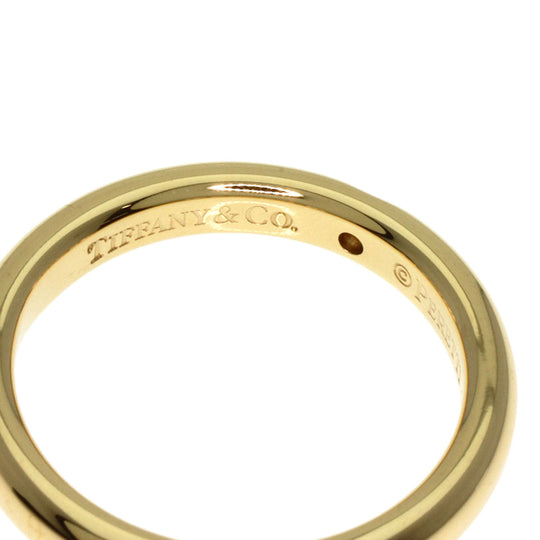 TIFFANY&Co. Ring 18K Yellow Gold gold Classic Wedding Band 1P Diamond Women Used Authentic