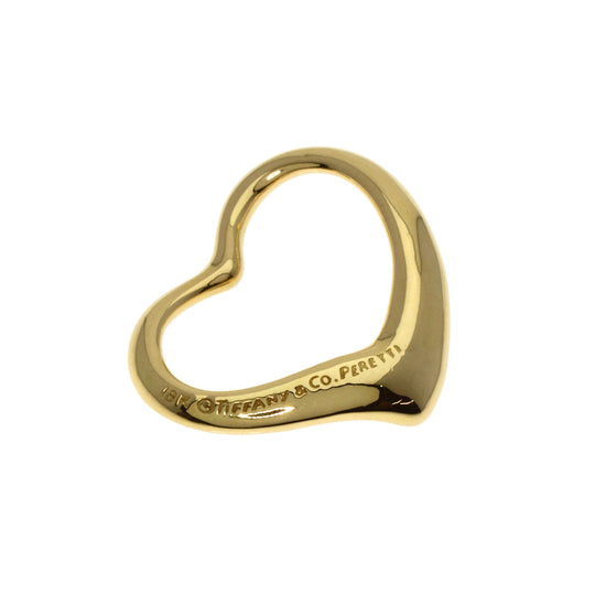 TIFFANY&Co. Pendant top 18K Yellow Gold gold Open heart Women Used Authentic