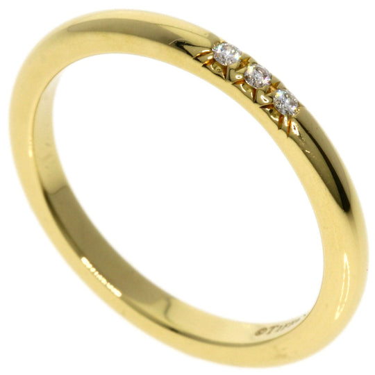 TIFFANY&Co. Ring 18K Yellow Gold gold Forever 3P Diamond Women Used Authentic