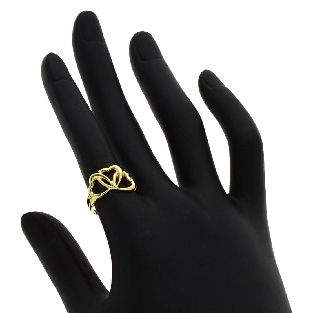 TIFFANY&Co. Ring 18K Yellow Gold gold Triple heart Women Used Authentic