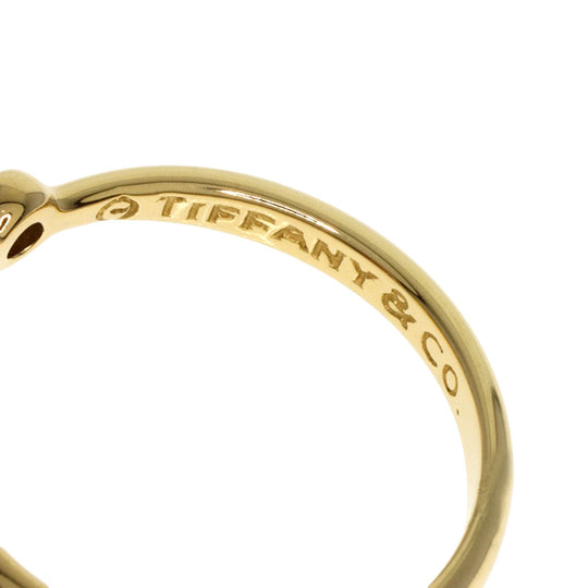 TIFFANY&Co. Ring 18K Yellow Gold gold Full Heart 2P Diamond Women Used Authentic