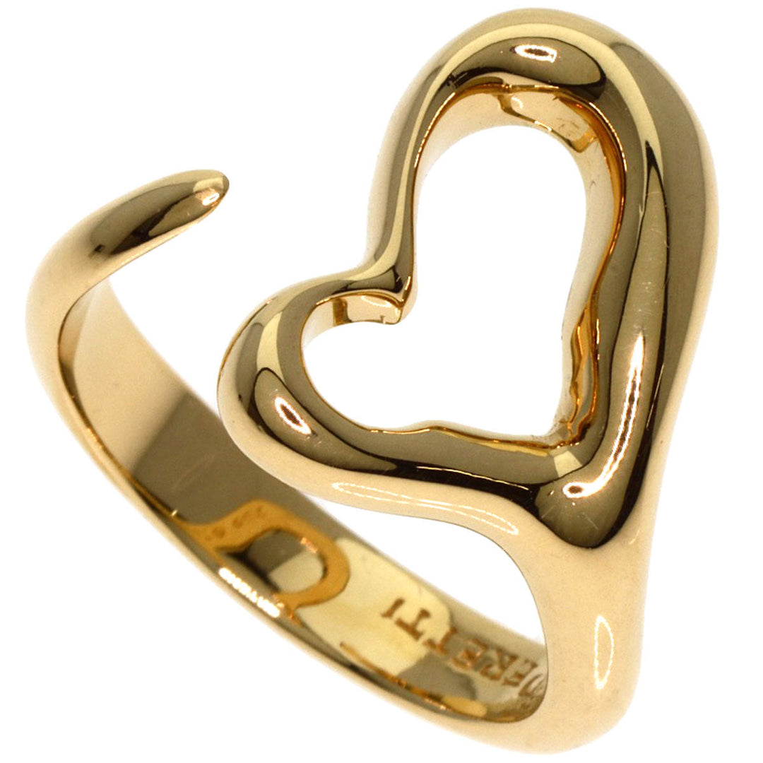 TIFFANY&Co. Ring 18K Yellow Gold gold Open heart Women Used Authentic