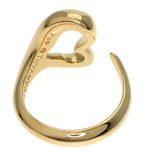 TIFFANY&Co. Ring 18K Yellow Gold gold Open heart Women Used Authentic