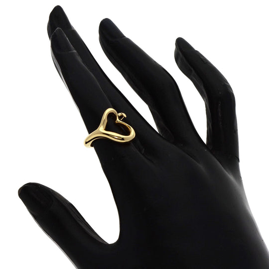 TIFFANY&Co. Ring 18K Yellow Gold gold Open heart Women Used Authentic