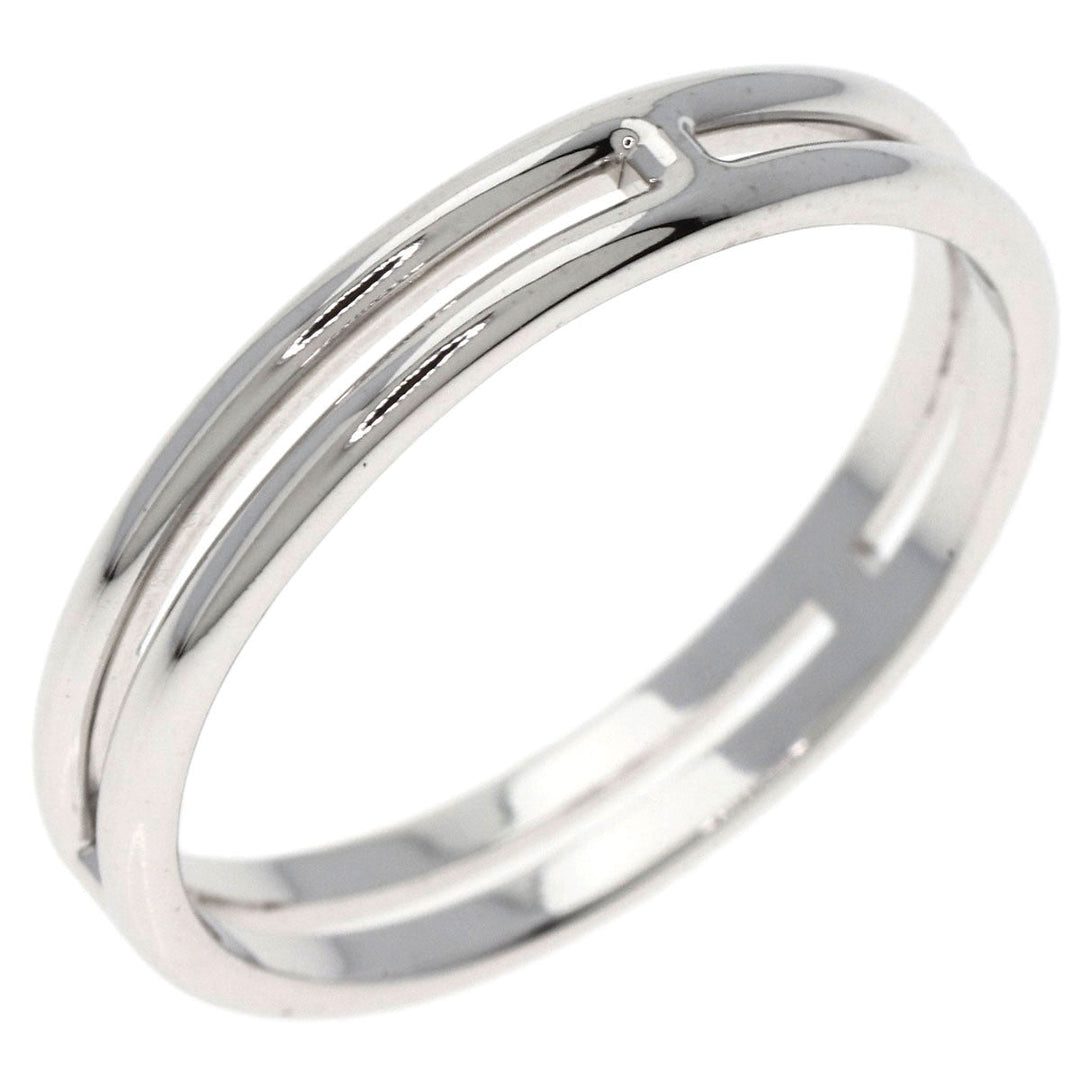 HERMES Ring K18WG Silver Arianne Wedding #58