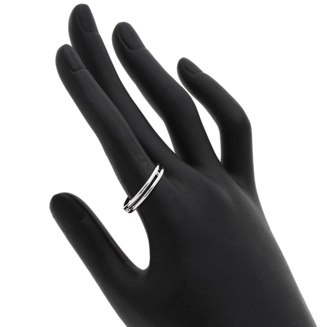 HERMES Ring K18WG Silver Arianne Wedding #58