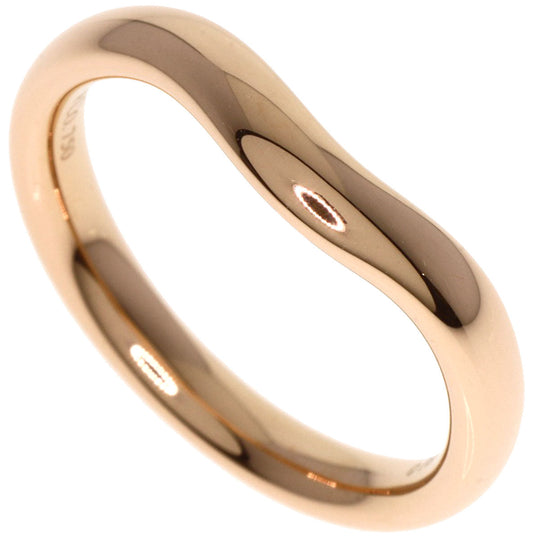 TIFFANY&Co. Ring 18K Pink Gold gold Curved bundling Women Used Authentic