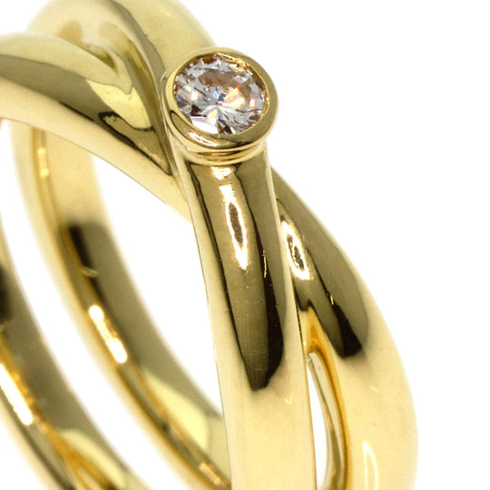 TIFFANY&Co. Ring 18K Yellow Gold gold Paloma Picasso Cross 1P Diamond