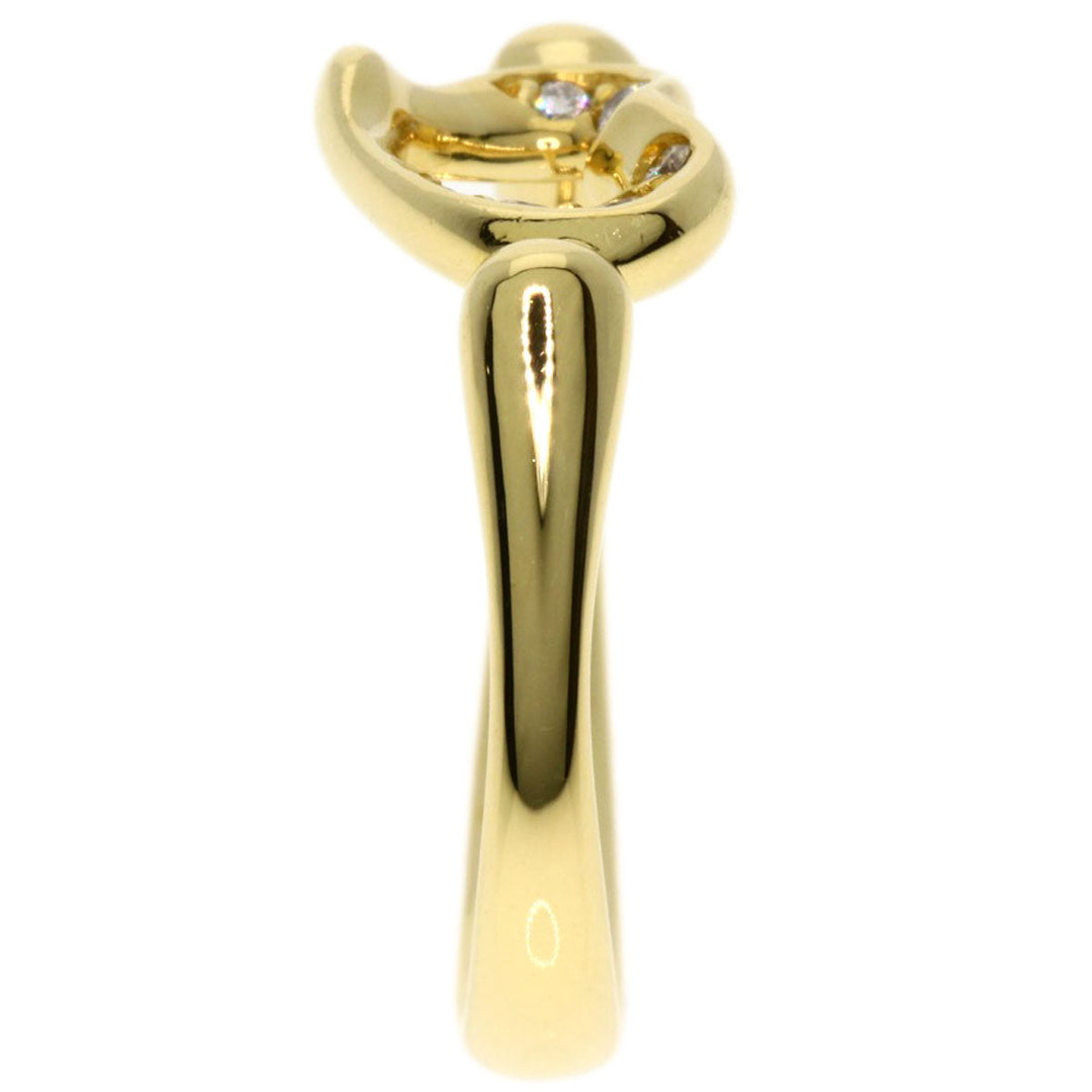 TIFFANY&Co. Ring 18K Yellow Gold gold Open heart diamond Women Used Authentic