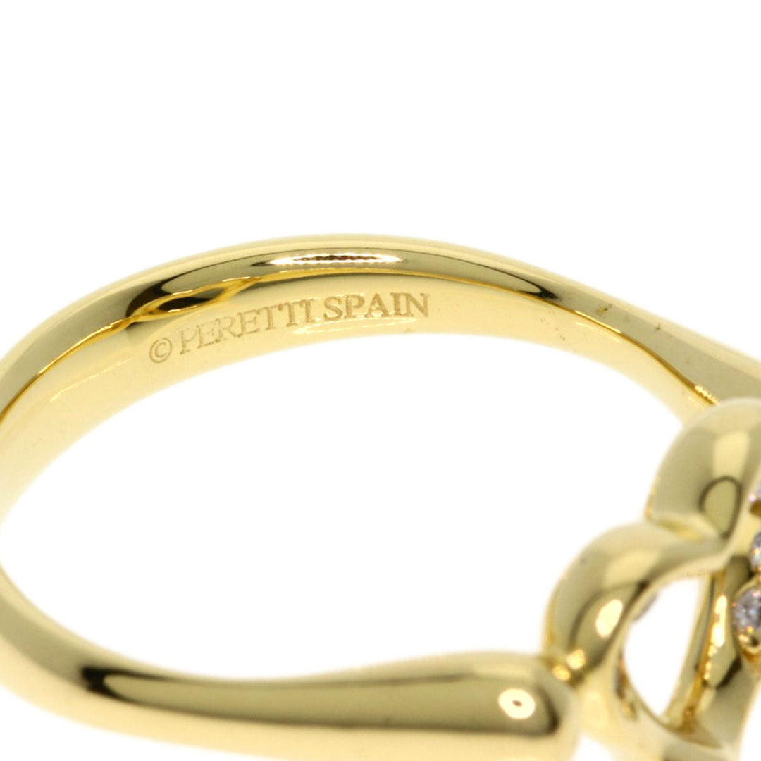 TIFFANY&Co. Ring 18K Yellow Gold gold Open heart diamond Women Used Authentic