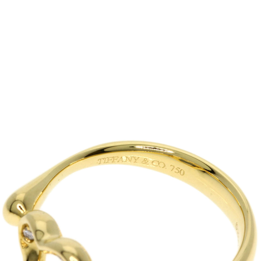 TIFFANY&Co. Ring 18K Yellow Gold gold Open heart diamond Women Used Authentic