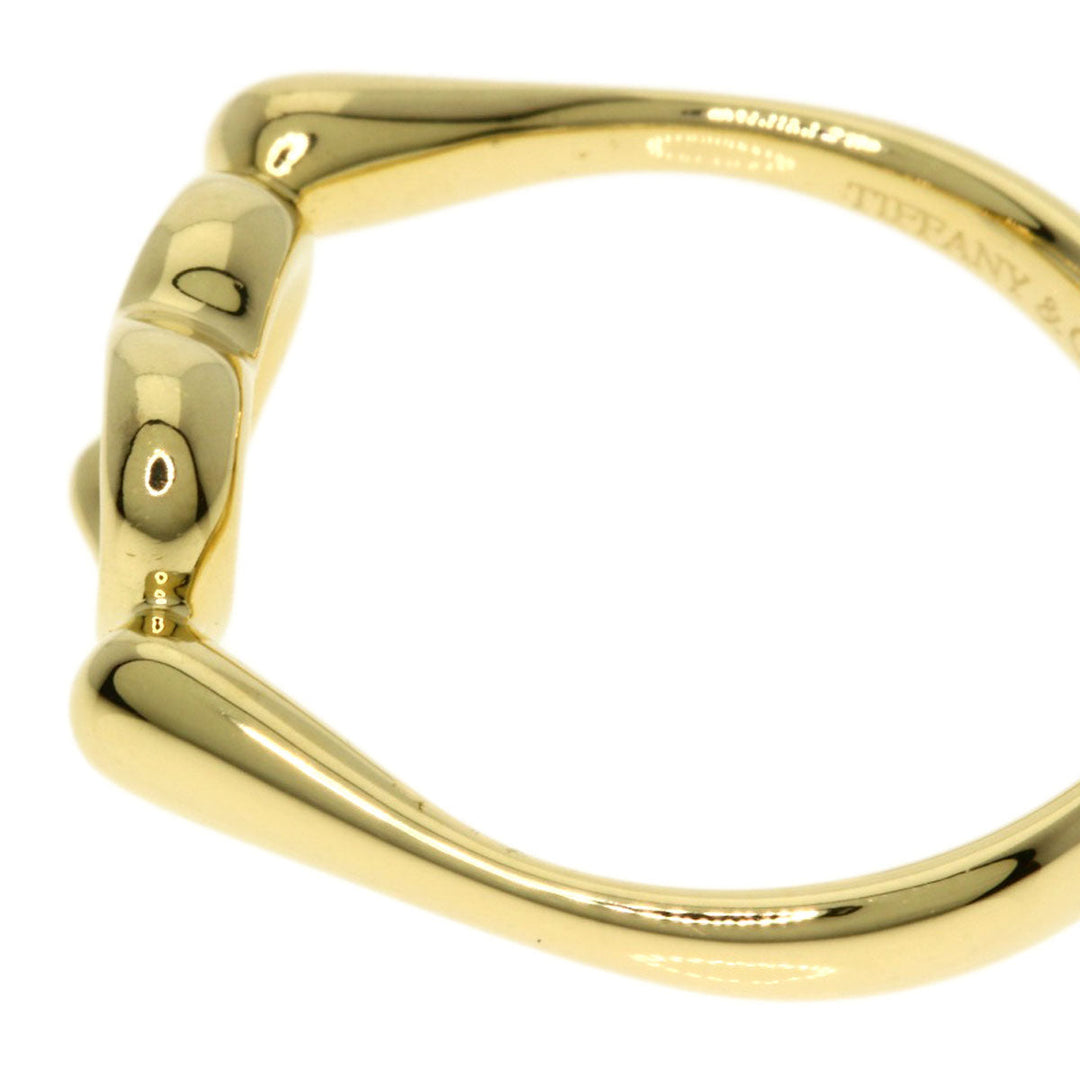 TIFFANY&Co. Ring 18K Yellow Gold gold Open heart diamond Women Used Authentic