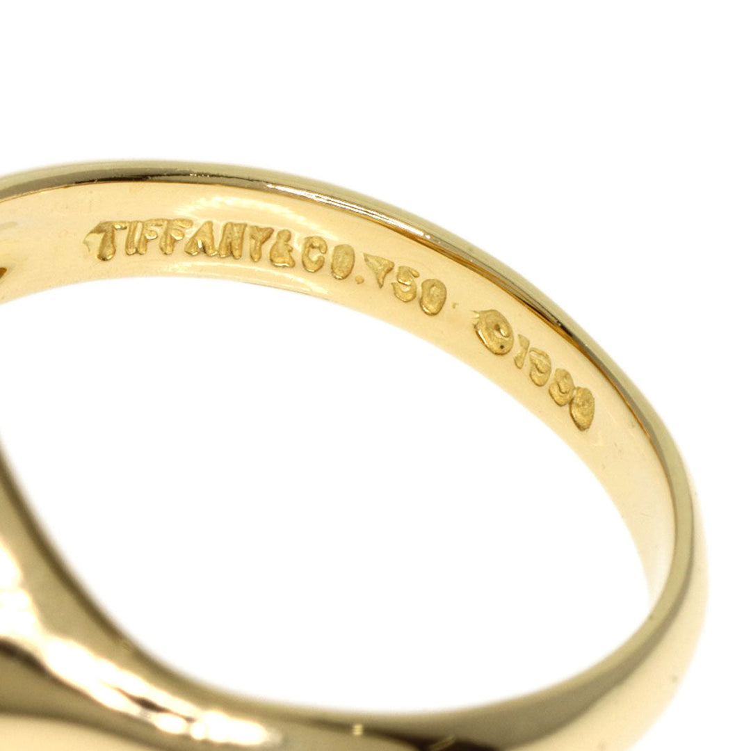 TIFFANY&Co. Ring 18K Yellow Gold gold Heart ribbon Women Used Authentic