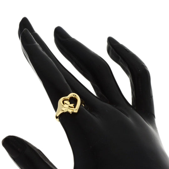 TIFFANY&Co. Ring 18K Yellow Gold gold Heart ribbon Women Used Authentic