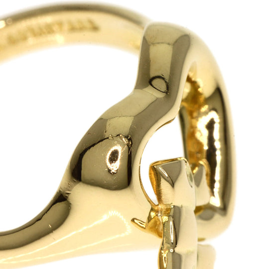 TIFFANY&Co. Ring 18K Yellow Gold gold Heart ribbon Women Used Authentic
