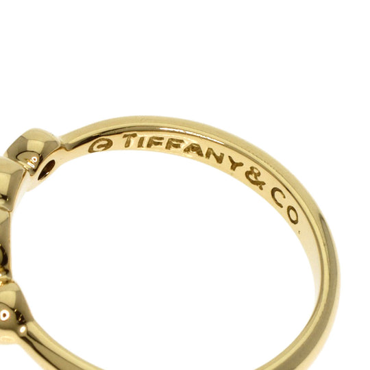 TIFFANY&Co. Ring 18K Yellow Gold gold Full Heart 2P Diamond Women Used Authentic