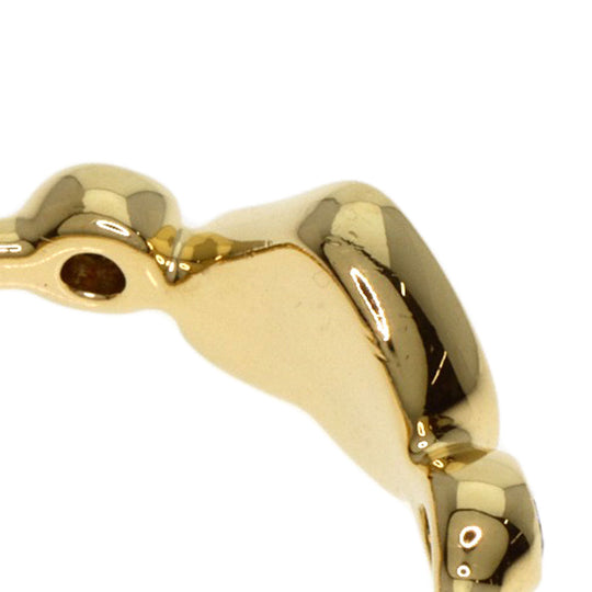TIFFANY&Co. Ring 18K Yellow Gold gold Full Heart 2P Diamond Women Used Authentic