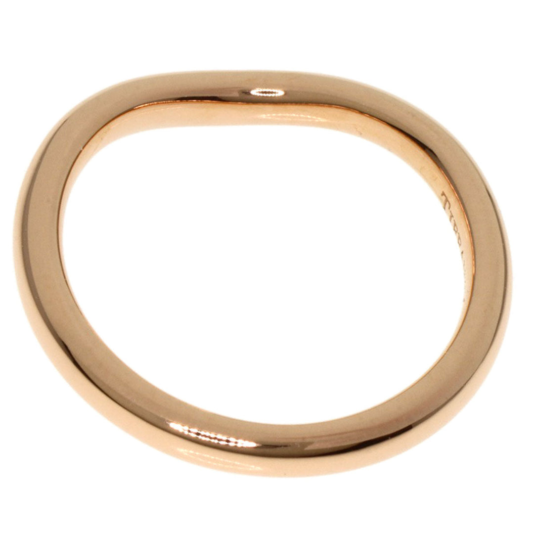 TIFFANY&Co. Ring 18K Pink Gold gold Curved band 1P diamond Women Used Authentic
