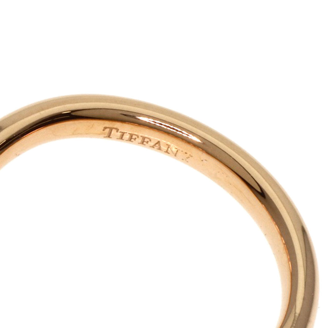 TIFFANY&Co. Ring 18K Pink Gold gold Curved band 1P diamond Women Used Authentic