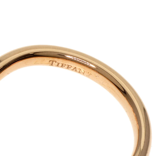 TIFFANY&Co. Ring 18K Pink Gold gold Curved band 1P diamond Women Used Authentic