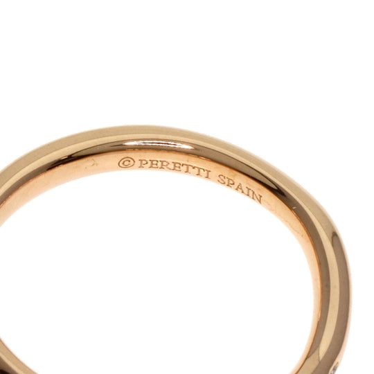 TIFFANY&Co. Ring 18K Pink Gold gold Curved band 1P diamond Women Used Authentic