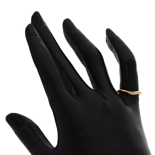 TIFFANY&Co. Ring 18K Pink Gold gold Curved band 1P diamond Women Used Authentic