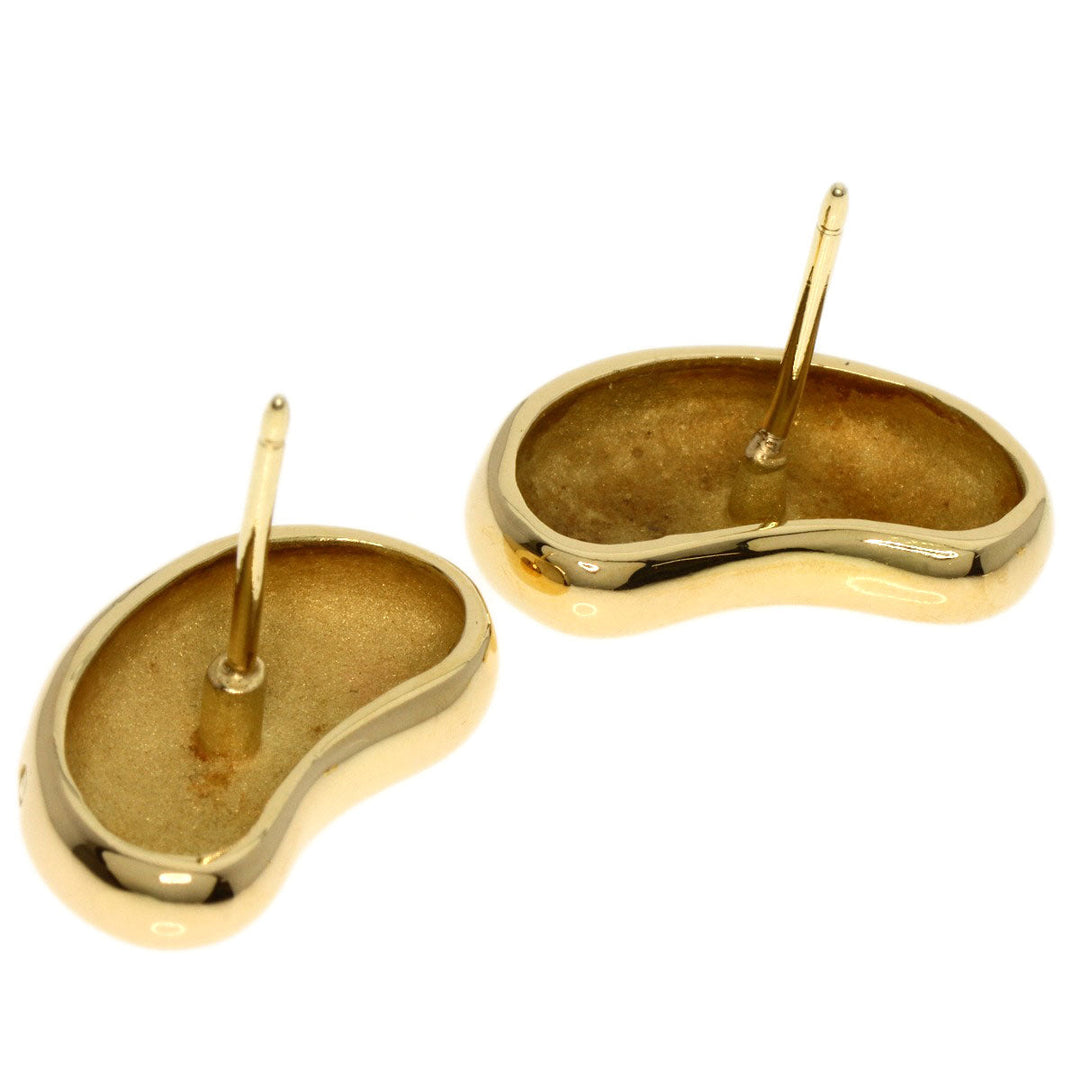 TIFFANY&Co. Pierce 18K Yellow Gold gold Bean Women Used Authentic