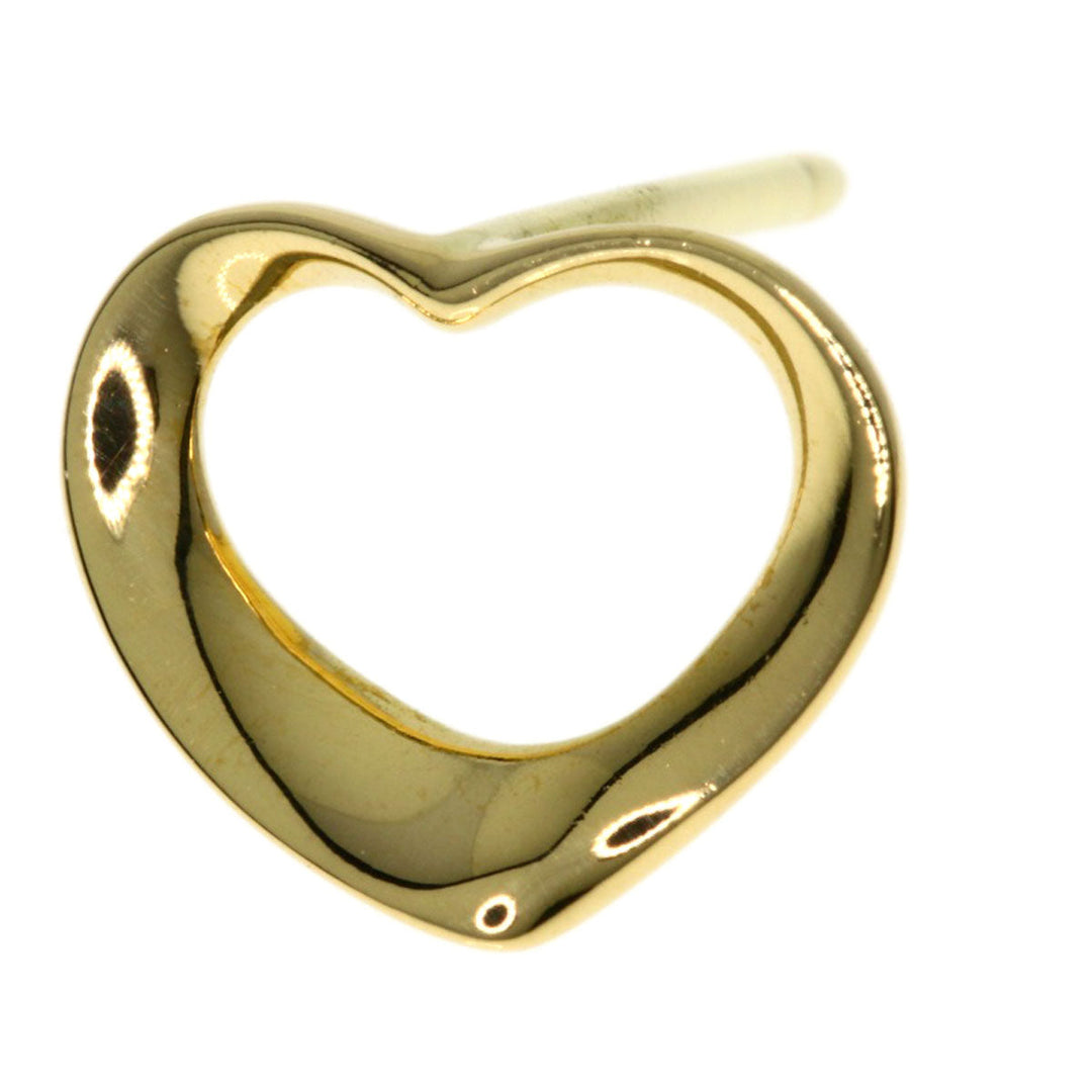 TIFFANY&Co. Pierce 18K Yellow Gold gold Open heart Women Used Authentic