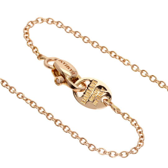 Damiani Necklace 18K Pink Gold gold Damianissima 1P Diamond Women Used Authentic