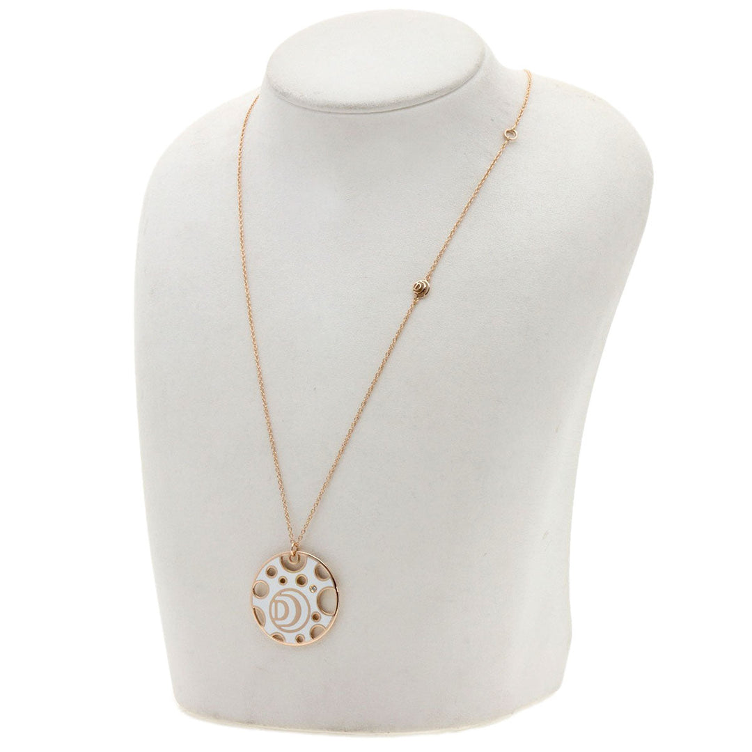 Damiani Necklace 18K Pink Gold gold Damianissima 1P Diamond Women Used Authentic