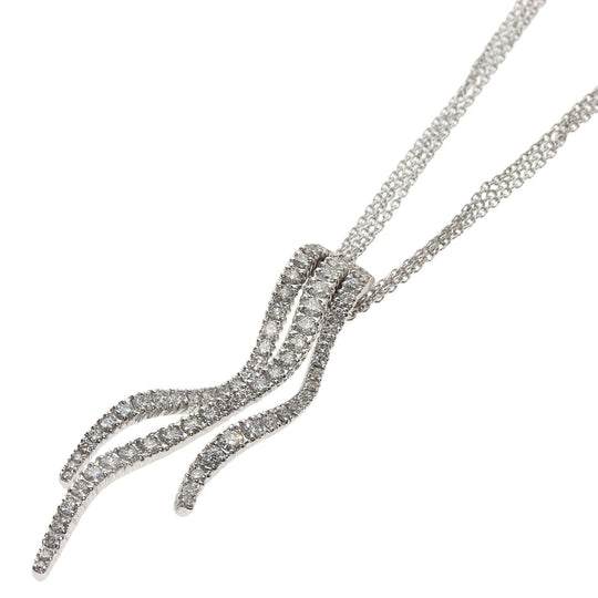 Damiani Necklace K18WG Silver diamond