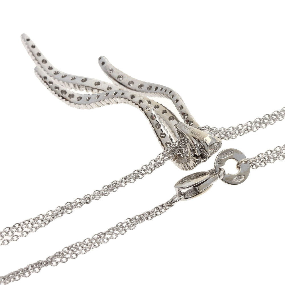 Damiani Necklace K18WG Silver diamond