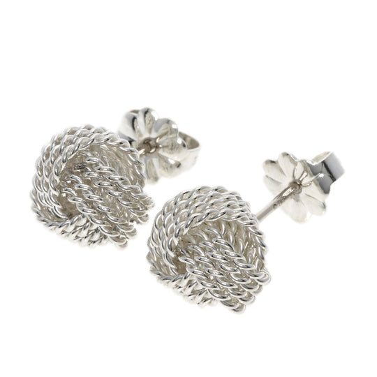 TIFFANY&Co. Pierce SV Silver Somerset Mesh Ball Women Used Authentic