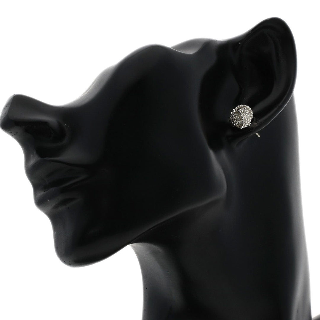 TIFFANY&Co. Pierce SV Silver Somerset Mesh Ball Women Used Authentic