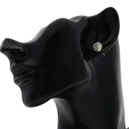 TIFFANY&Co. Pierce SV Silver Somerset Mesh Ball Women Used Authentic
