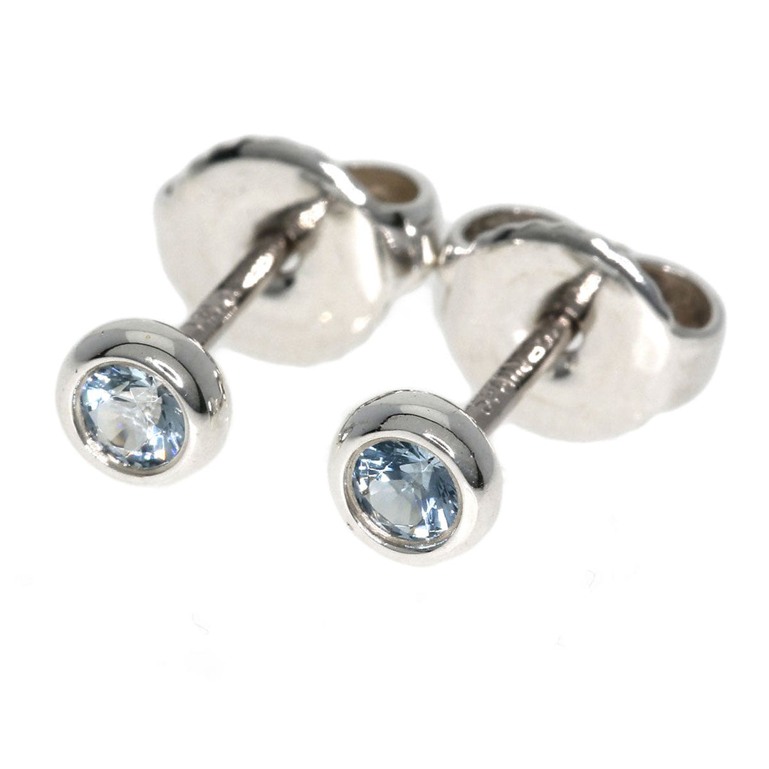 TIFFANY&Co. Pierce SV Silver ByTheYard Aquamarine Women Used Authentic